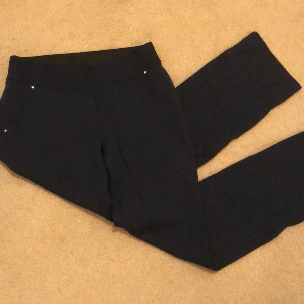 INC blue elastic waistband dress pants